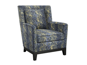 Lexington Atlas Lexington Home Brands Upholstered Accent Chair with Ultra Down Plush Cushioning and Welt Trim Blue/Aqua 7861-11-71