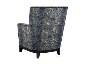 Lexington Atlas Lexington Home Brands Upholstered Accent Chair with Ultra Down Plush Cushioning and Welt Trim Blue/Aqua 7861-11-71