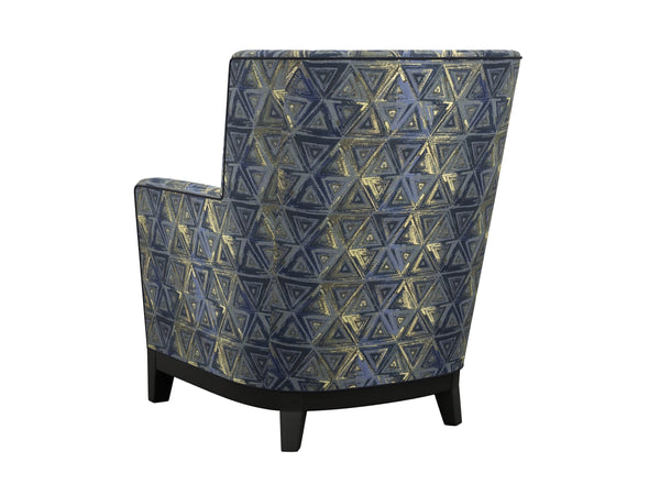 Lexington Atlas Lexington Home Brands Upholstered Accent Chair with Ultra Down Plush Cushioning and Welt Trim Blue/Aqua 7861-11-71