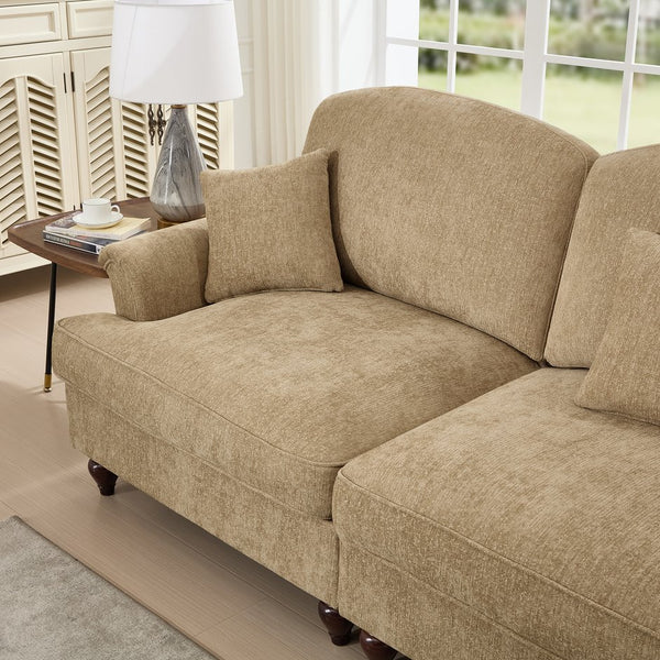 English Elm Classic U-Shape 4-Seater Modular Sectional Sofa With Customizable Styles & Cloud-Like Comfort W3041S00251