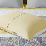 510 Design Shawnee Transitional 8 Piece Comforter Set 5DS10-0274 Yellow