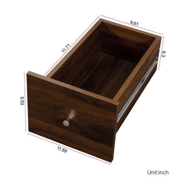 English Elm 70.87" H Modern Tall Storage Cabinet With 4 Open Shelves & 3 Drawers - Ideal For Living Room & Office W331P281206