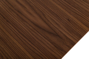 VIG Furniture Livia Wenge Oak Veneer Dining Table With Gold Stainless Steel Double-Pedestal Base, Seats 8–10 VGBBMI2005T-WGE-DT