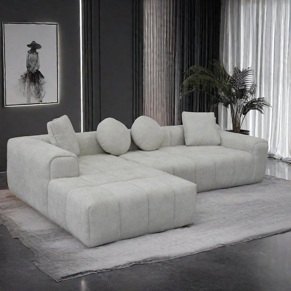 English Elm Modern Chenille Tufted Sleeper Sofa with Usb Port and Storage for Guest Rooms W1183S00008