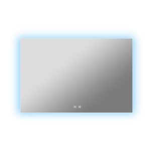 English Elm Vellum Frameless Led Backlit Vanity Mirror with Defogger for Spa Bath Spaces B2731P478340