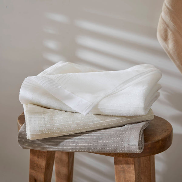 JLA Home Madison Park - Sheer Grey Striped Shower Curtain Panel — Lightweight Semi-Transparent Texture, Modern Bathroom Drapery MP70-3467