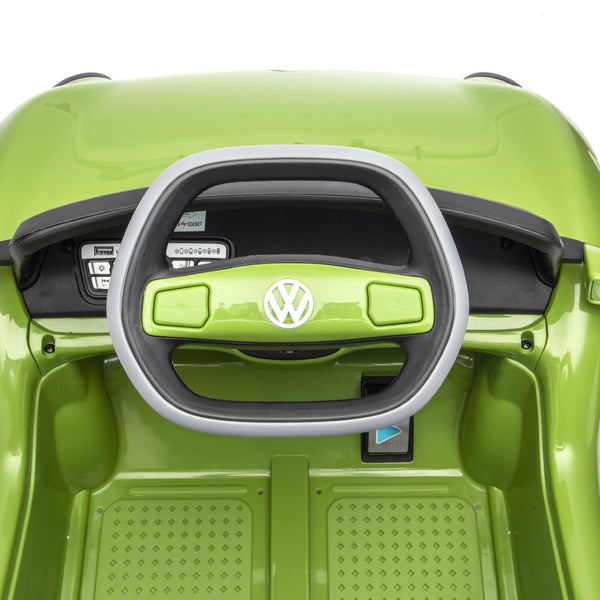 English Elm 12v Licensed Volkswagen Beetle Ride on Car with Remote Control and Suspension for Kids Green W1578P418186