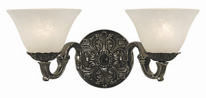 Framburg 2-light Timeless Italian Brass Sconce - Elegant Empire Style Lighting Fixture Made In The Usa Antique Silver With White Marble Glass Shade Metal 7882 As/Wh