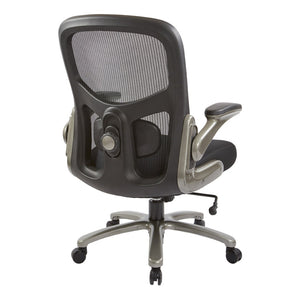 OSP Home Furnishings Big and Tall Ergonomic Mesh Office Chair with Memory Foam Seat and Lumbar Support 69227-3M