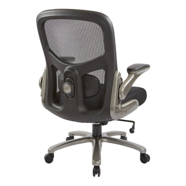 OSP Home Furnishings Big and Tall Ergonomic Mesh Office Chair with Memory Foam Seat and Lumbar Support 69227-3M