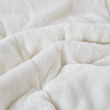 Madison Park Coleman Casual Reversible HeiQ Smart Temperature Down Alternative Blanket MP51-6376 Ivory