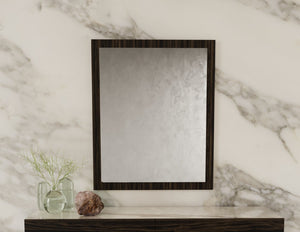 VIG Furniture Velondra Eucalypto Mirror — Solid Eucalyptus Frame, Industrial-Contemporary Rectilinear Glass Accent Piece VGACVELONDRA-BRN-MIR