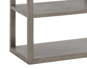Sunpan KENZIE Bookcase - Stylish Grey Mango Wood Storage with Artisan Craftsmanship for Home & Office Decor 109601