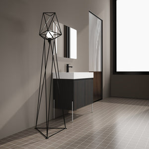 English Elm 36" Freestanding Bathroom Vanity with Durable Resin Sink and Soft-Close Cabinet Doors, Modern Storage Solution for Small Baths W1972S00014