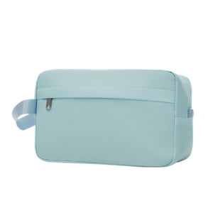 English Elm 6 Piece Hardshell Abs Travel Set with Spinner Wheels Combination Lock and Toiletry Bag Light Blue N732P391465N