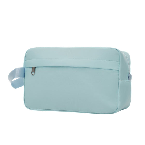 English Elm 6 Piece Hardshell Abs Travel Set with Spinner Wheels Combination Lock and Toiletry Bag Light Blue N732P391465N
