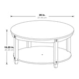 OSP Home Furnishings Lane Coffee Table Slate Grey