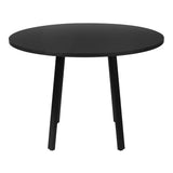 OSP Home Furnishings Prado Round Conference Table  Black