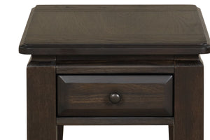 English Elm Mahogany Solid Wood Traditional Cocktail Table with Two Storage Drawers and Dark Finish for Living Room Mahogany 30.5 L x 25 W x 12 H B2699P242846