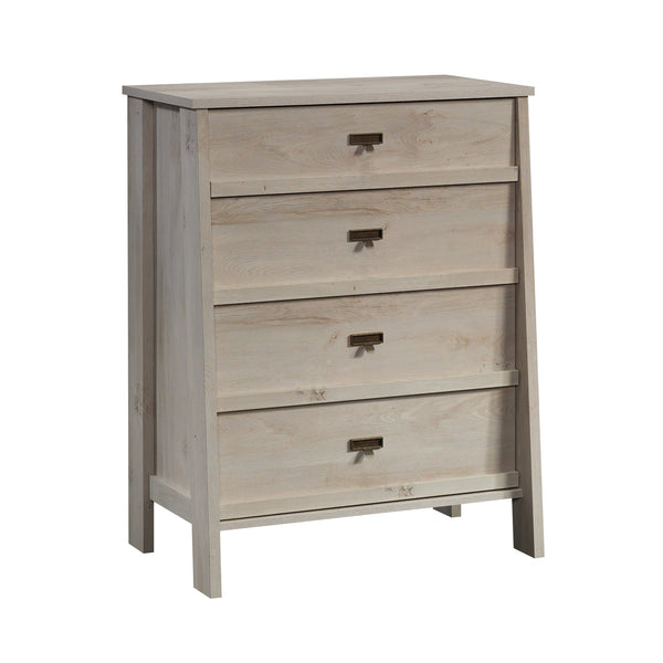 English Elm 4-Drawer Chest – Stylish Gray Storage Solution With Smooth Glides For Home, Office & Living Spaces B356P402590