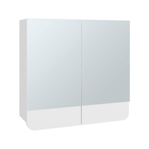 English Elm Medicine Cabinet White with 2 Doors, 3 Shelves & Dual Mirrors for Compact Bathroom Storage and Style B097P369442