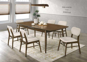 English Elm 2pc Oak Dining Chairs Set Upholstered Seat & Back, 18x23x31"H, Brown Contemporary Comfort B011P400828