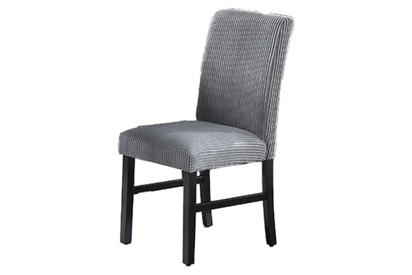 English Elm Fog Corduroy 2pc Dining Chairs Set – Modern Upholstered Side Chairs with Curved Legs, Plush Padded Comfort B011P334822