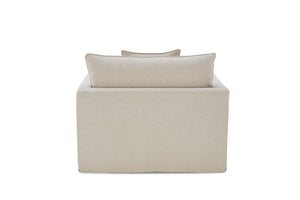 English Elm 1p Crayford Chair Taupe Linen Narrow Arms Wooden Legs Feather Blend Cushion Transitional Accent B2741P380794