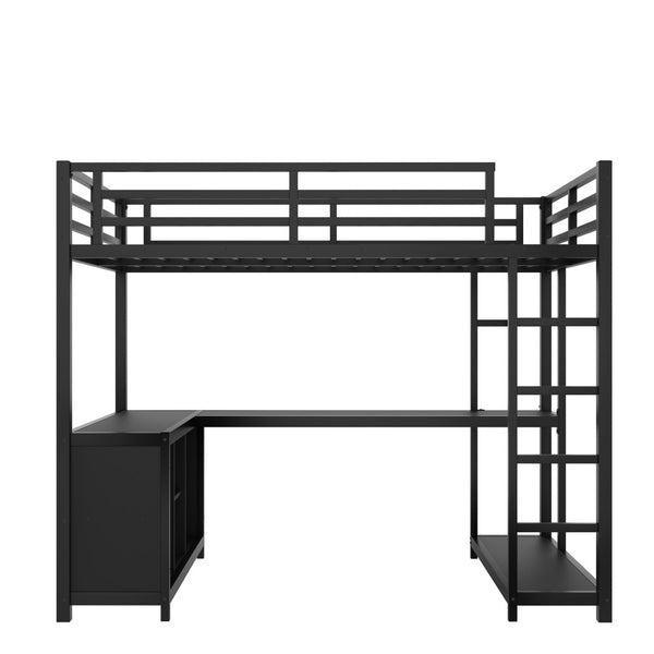 English Elm Twin House Bunk Bed with Slide Storage Stairs and Safety Rails for Kids Rooms W1580S00369