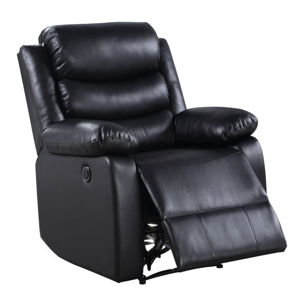 English Elm Black Power Recliner Plush Pillow-Top Arms, Independent Coil Support, Tight Cushions for Sleek Comfort and Durability B062P184508