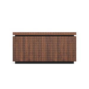 English Elm Sideboard Modern 4-Door Buffet Cabinet with Spacious Top and Enclosed Storage, Durable 66" Long Finish Antique brown W2263P353791