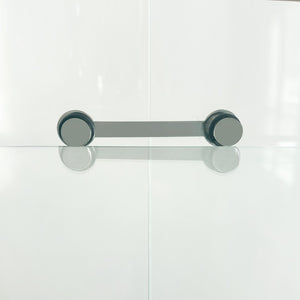 English Elm Tempered Glass Display Cabinet With Bluetooth Led Lights, Lockable Door, Mirrored Back - White Elegance W3155S00018-GIGA