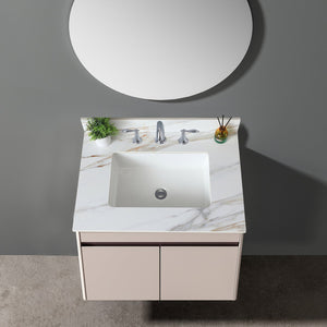 English Elm 31 Inch Carrara Marble Vanity Top With Undermount Sink & 4" Backsplash - Elegant, Durable, Eco-Friendly! W2699P192440