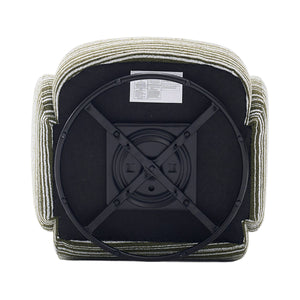 English Elm Modern 360° Swivel Boucle Armchair with High-Resilience Sponge, 550lb Capacity, Cozy Lounge Accent Chair Olive Green W395P355490