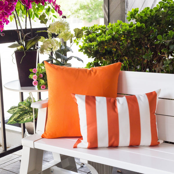 English Elm Horizon Stripe Pillow 14" X 20" - Vibrant Outdoor & Indoor Accent, Weather-Resistant Comfort, Easy Care B357P367233