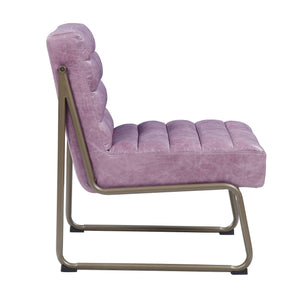 English Elm Wisteria Modern Accent Chair with Durable Wisteria Fabric, Eucalyptus Wood Legs, Sleek Metal Trim (38") B062P209156