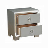 English Elm Platinum 2-Drawer Nightstand