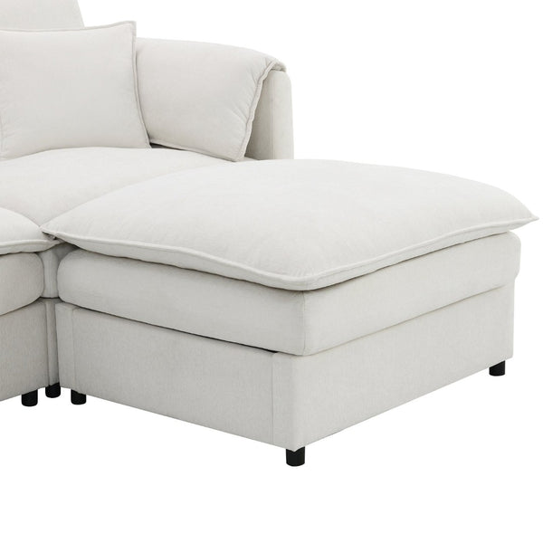 English Elm 9687 Stylish Well Crafted Home Furniture Piece for Modern Living Spaces White N723P243197W
