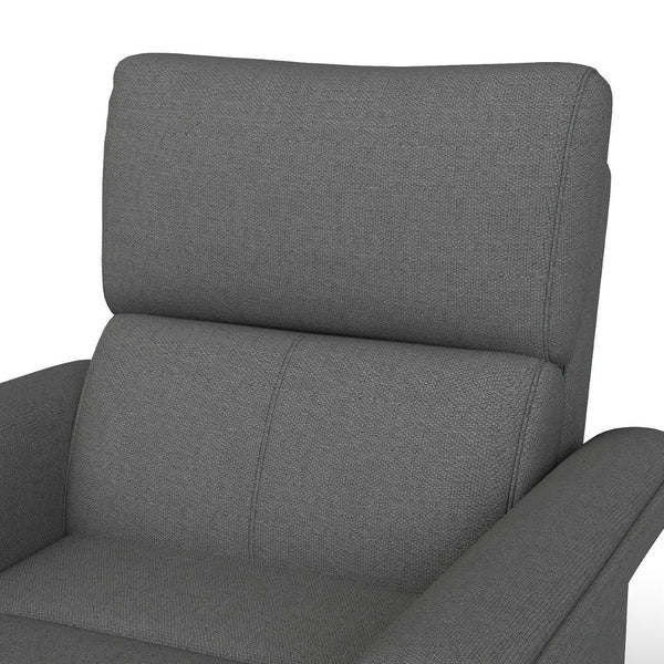 English Elm 270° Swivel Power Recliner Velvet Glider Rocker with Usb Ports for Living Room W1028S00057
