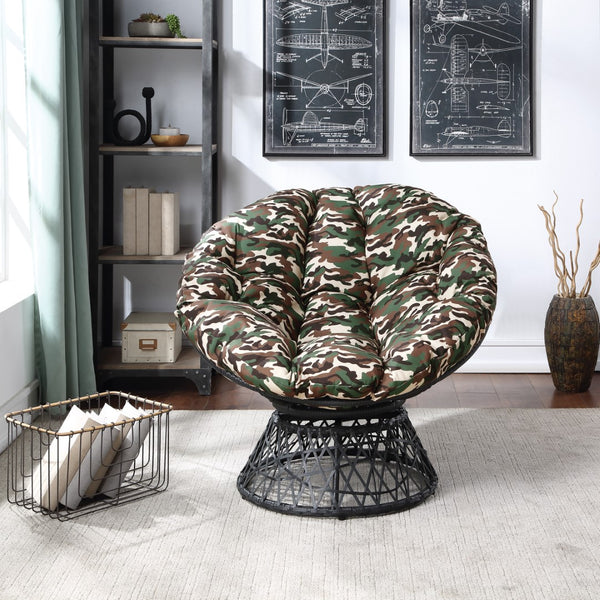 OSP Home Furnishings Papasan Chair Camo
