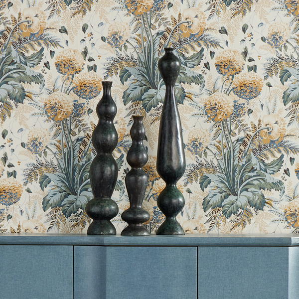 Luganzo Bronze Vase with Jade Green Patina and Polished Gold Ring – A Stunning Textural Accent Piece