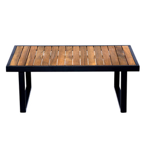 English Elm Christopher Knight Home® - Outdoor 4-Piece Acacia Wood & Metal Patio Corner Set - Modern Comfort For Stylish Outdoor Living N757S438857B
