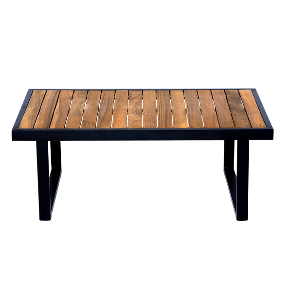 English Elm Christopher Knight Home® - Outdoor 4-Piece Acacia Wood & Metal Patio Corner Set - Modern Comfort For Stylish Outdoor Living N757S438857B