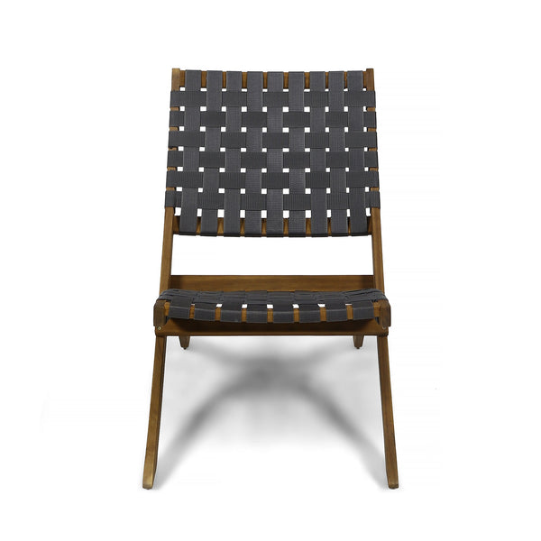 English Elm Christopher Knight Home® - HUNTSVILLE Acacia Foldable Chair Set of 2 — Water‑Resistant Woven Accents, Portable, No Assembly Needed 63739.00GRY