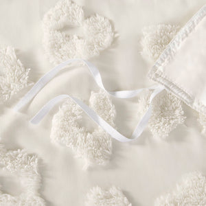 English Elm Animal Chenille Duvet Cover Set For King/Cal King Beds - Cozy, Textured, And Easy Care Bedding Solution B035P294497