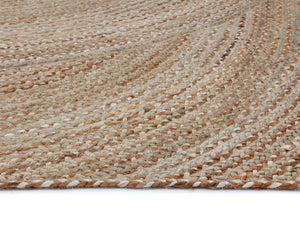 Sunpan Prescott Hand-Braided Rug - Unique Circular Patterns, Eco-Friendly Jute, Artisan-Made Textural Beauty 10' X 14'
