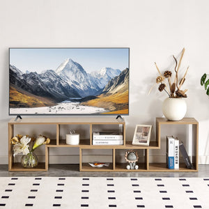 English Elm 2 Modular L-shaped Cube Tv Stand Open Bookcase Media Console for Living Room W3875P401499