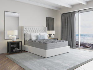 English Elm 10" Lux Firm King Mattress with Cooling Copper Gel Memory Foam and Certipur Certified B209P284786