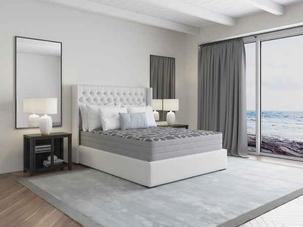 English Elm 10" Lux Firm King Mattress with Cooling Copper Gel Memory Foam and Certipur Certified B209P284786