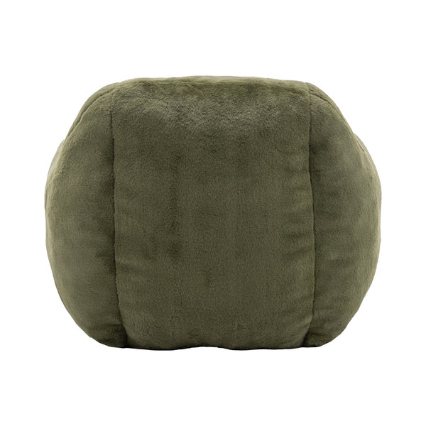 English Elm Bean Bag Chair - Plush Faux Fur Sofa With Back Support, Perfect For Any Room, Adults & Kids - Green W2200P326891